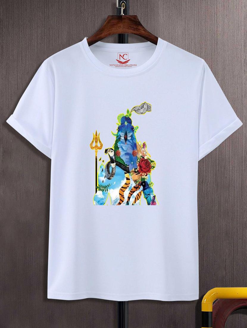 unisex white graphic printed t-shirt - 20776115 -  Zoom Image - 0