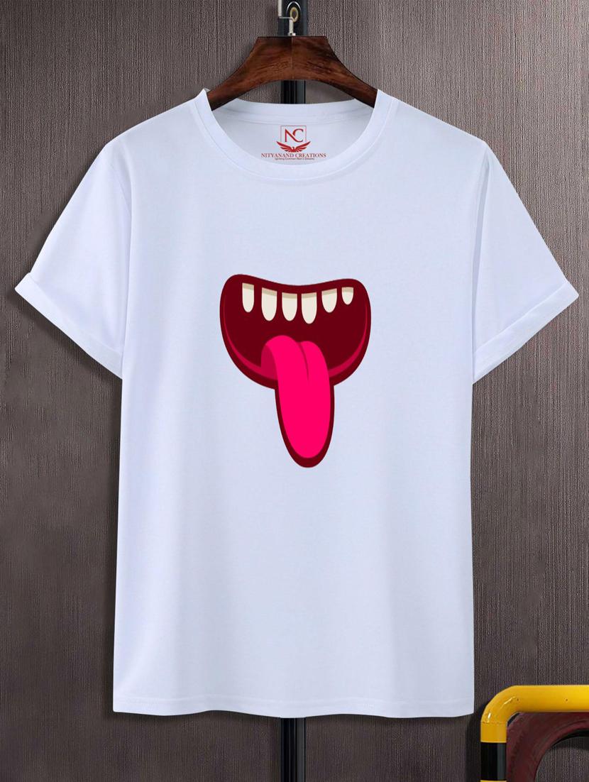 unisex white graphic printed t-shirt - 20776133 -  Zoom Image - 0