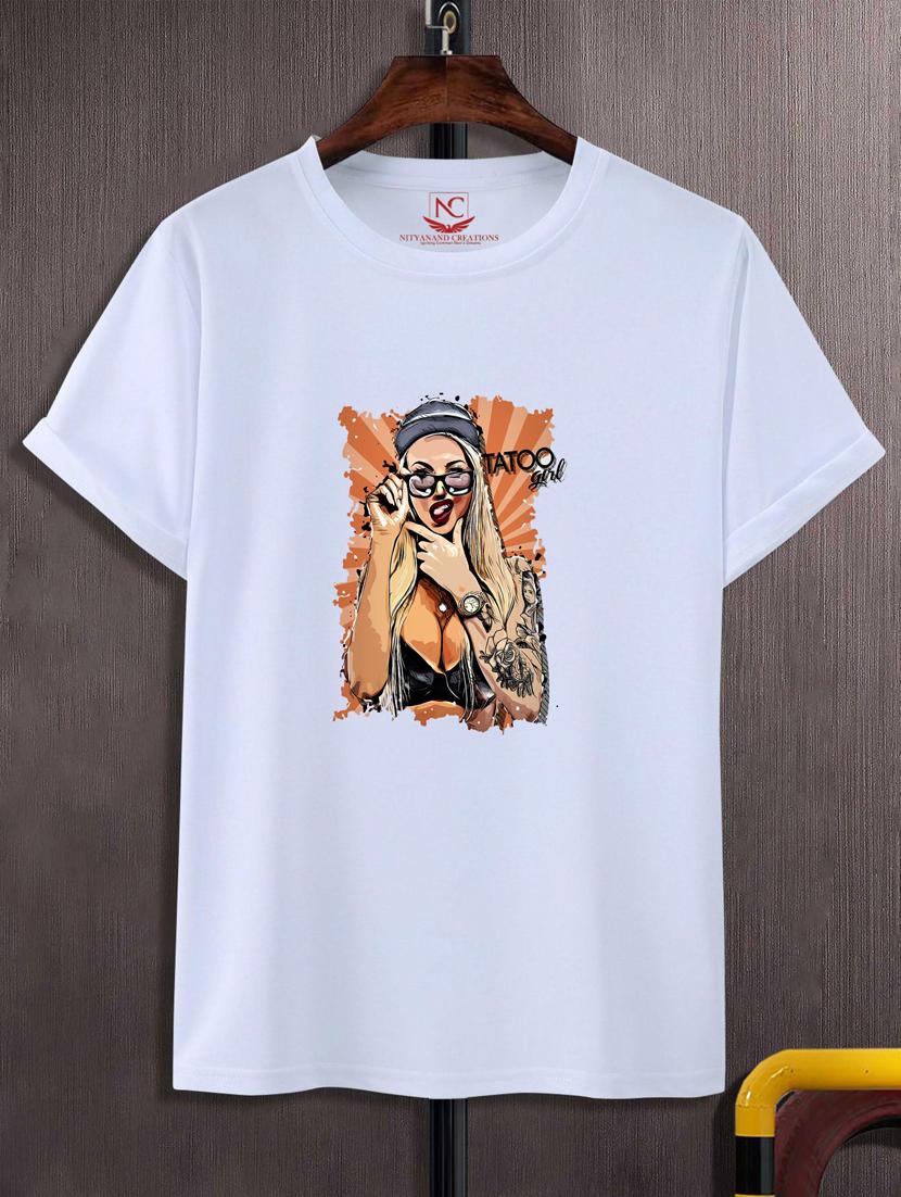 unisex white graphic printed t-shirt - 20776134 - Zoom Image - 0