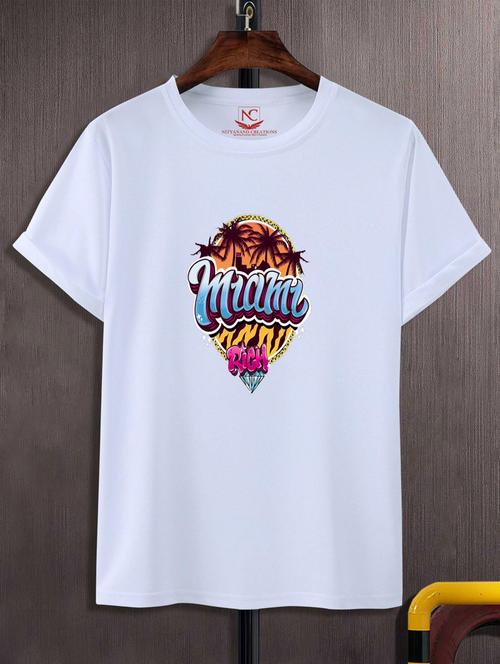 unisex white graphic printed t-shirt - 20776141 -  Standard Image - 0