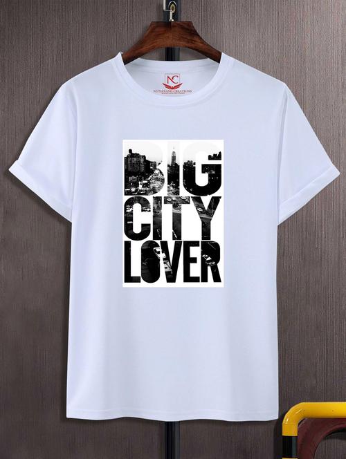 unisex white graphic printed t-shirt - 20776146 - Standard Image - 0