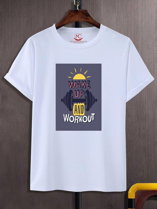 unisex white graphic printed t-shirt - 20776148 -  Standard Image - 0