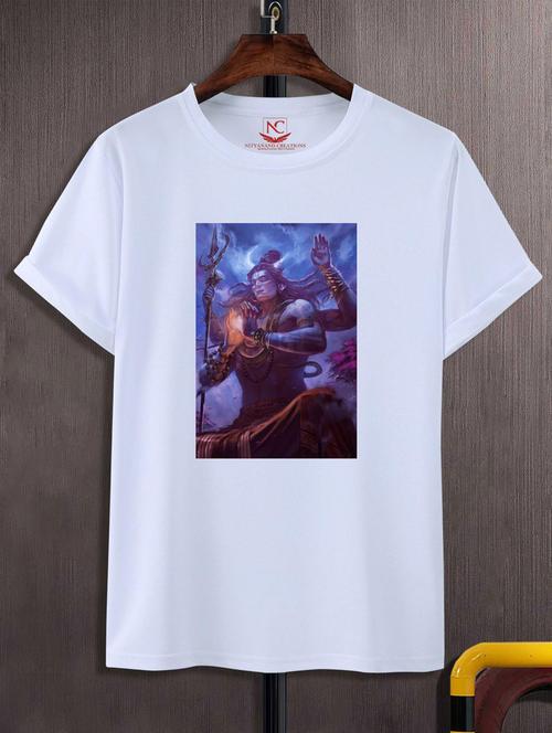 unisex white graphic printed t-shirt - 20776149 -  Standard Image - 0
