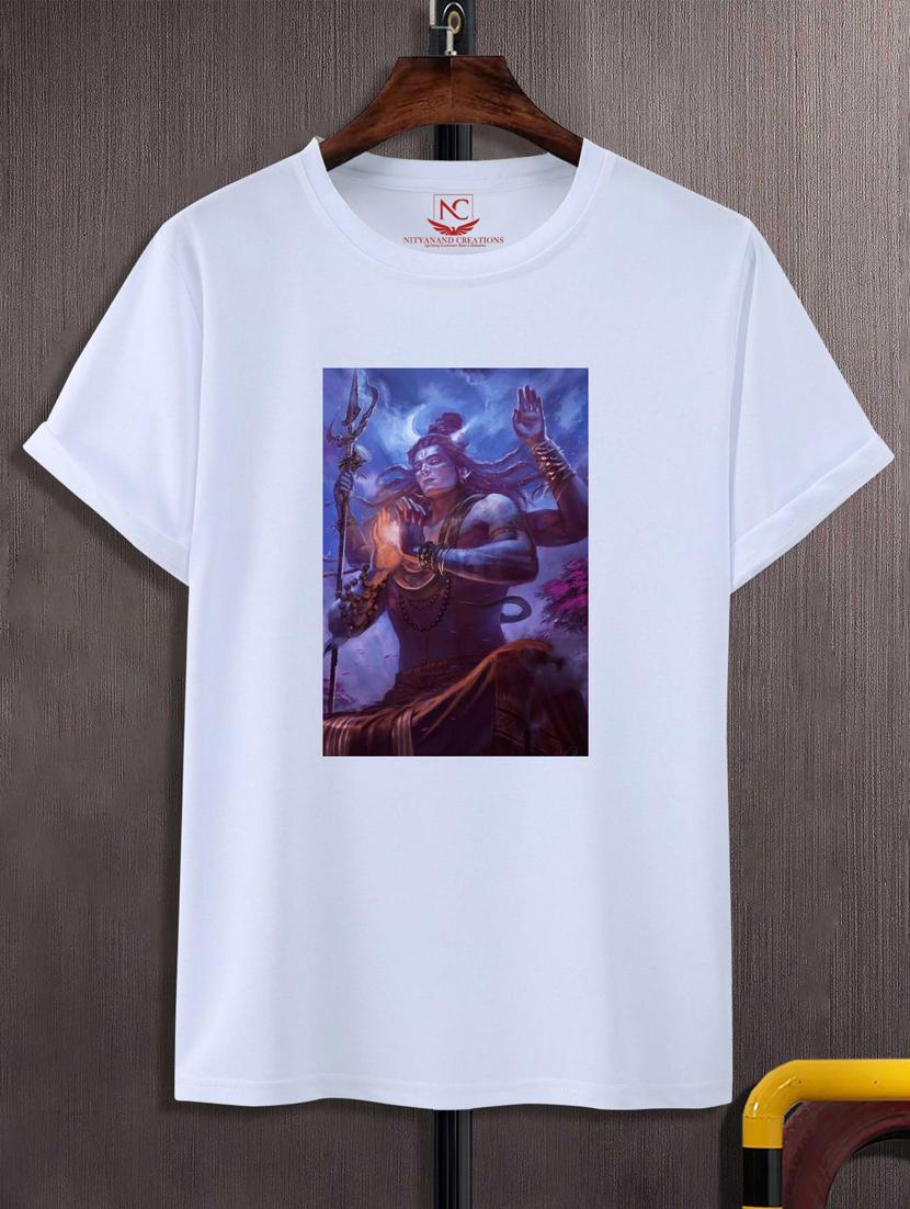 unisex white graphic printed t-shirt - 20776149 -  Zoom Image - 0