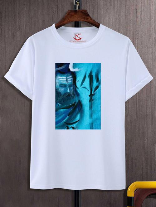 unisex white graphic printed t-shirt - 20776151 - Standard Image - 0
