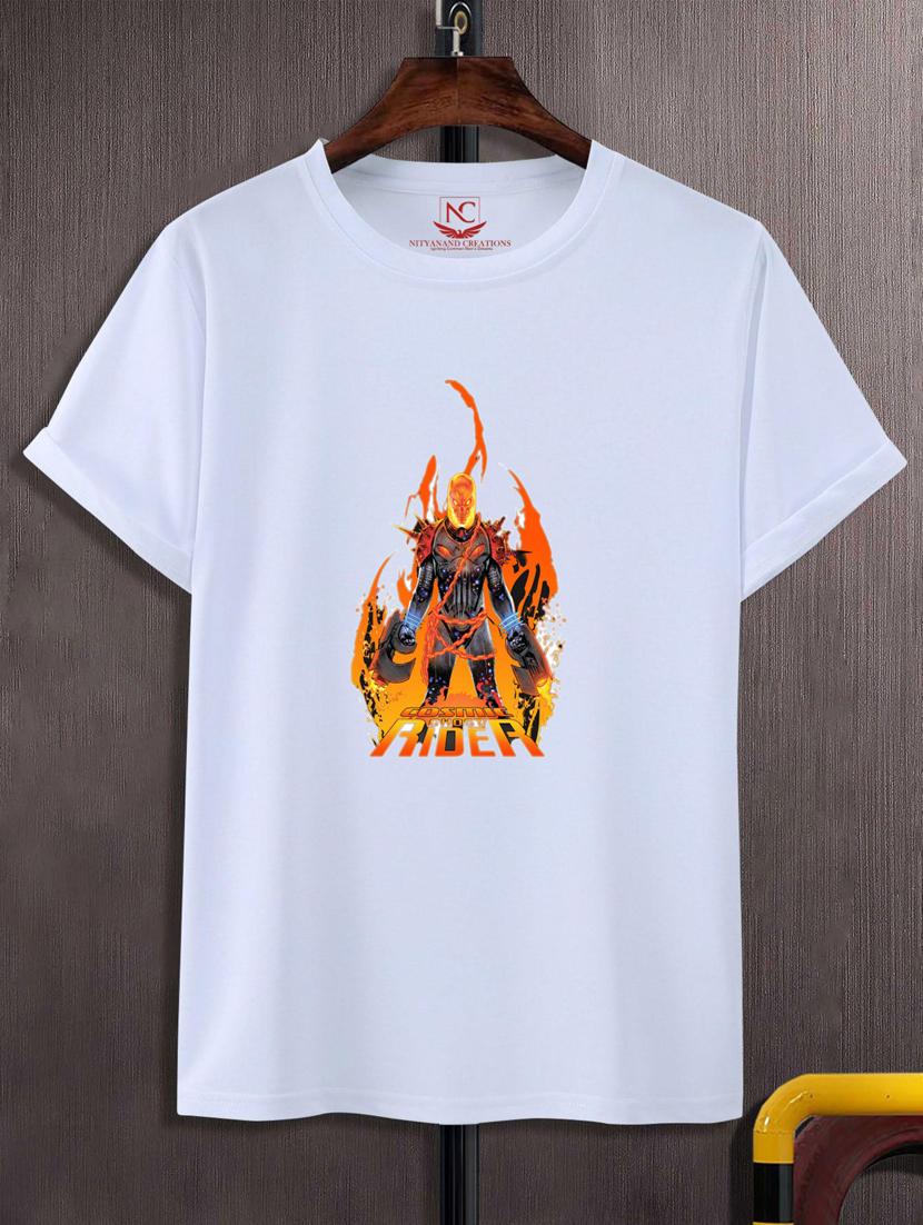 unisex white graphic printed t-shirt - 20776157 -  Zoom Image - 0