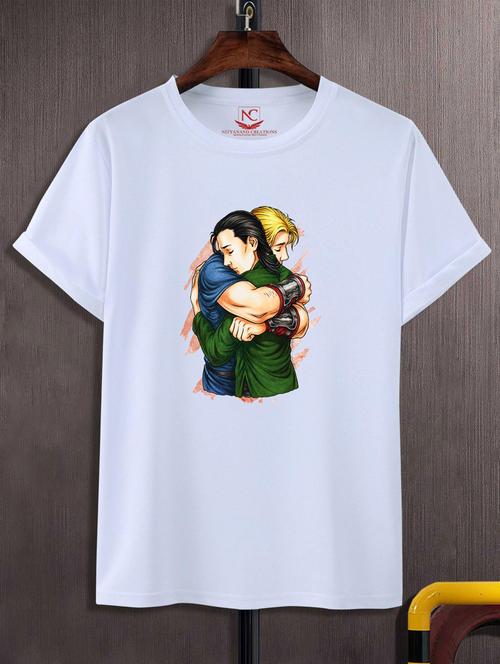 unisex white graphic printed t-shirt - 20776161 - Standard Image - 0