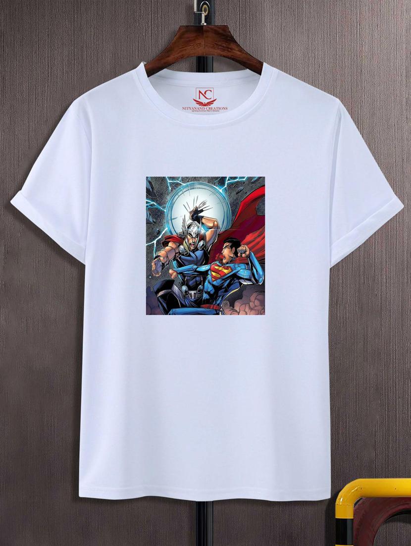 unisex white graphic printed t-shirt - 20776163 -  Zoom Image - 0
