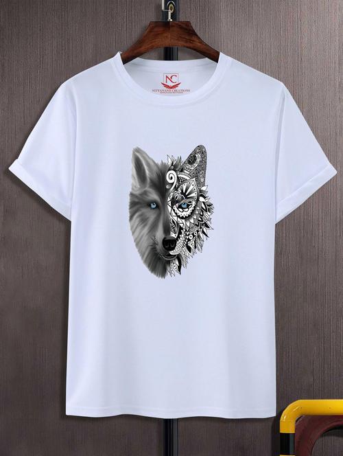 unisex white graphic printed t-shirt - 20776165 - Standard Image - 0