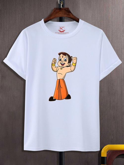 unisex white graphic printed t-shirt - 20776169 -  Standard Image - 0