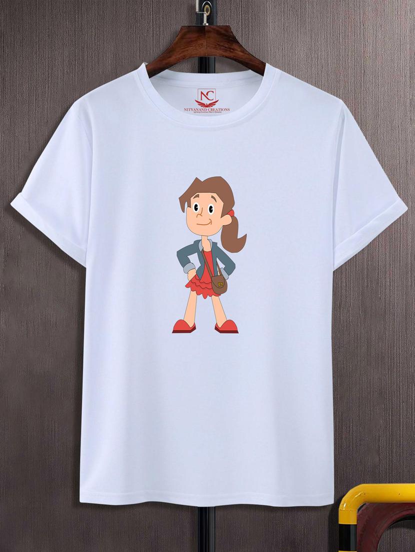 unisex white graphic printed t-shirt - 20776182 -  Zoom Image - 0