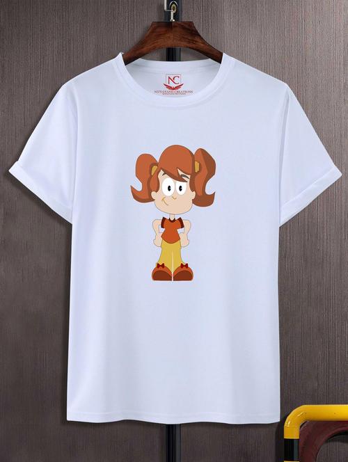 unisex white graphic printed t-shirt - 20776183 -  Standard Image - 0