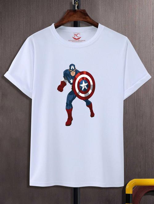 unisex white graphic printed t-shirt - 20776185 -  Standard Image - 0