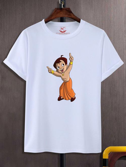 unisex white graphic printed t-shirt - 20776190 - Standard Image - 0