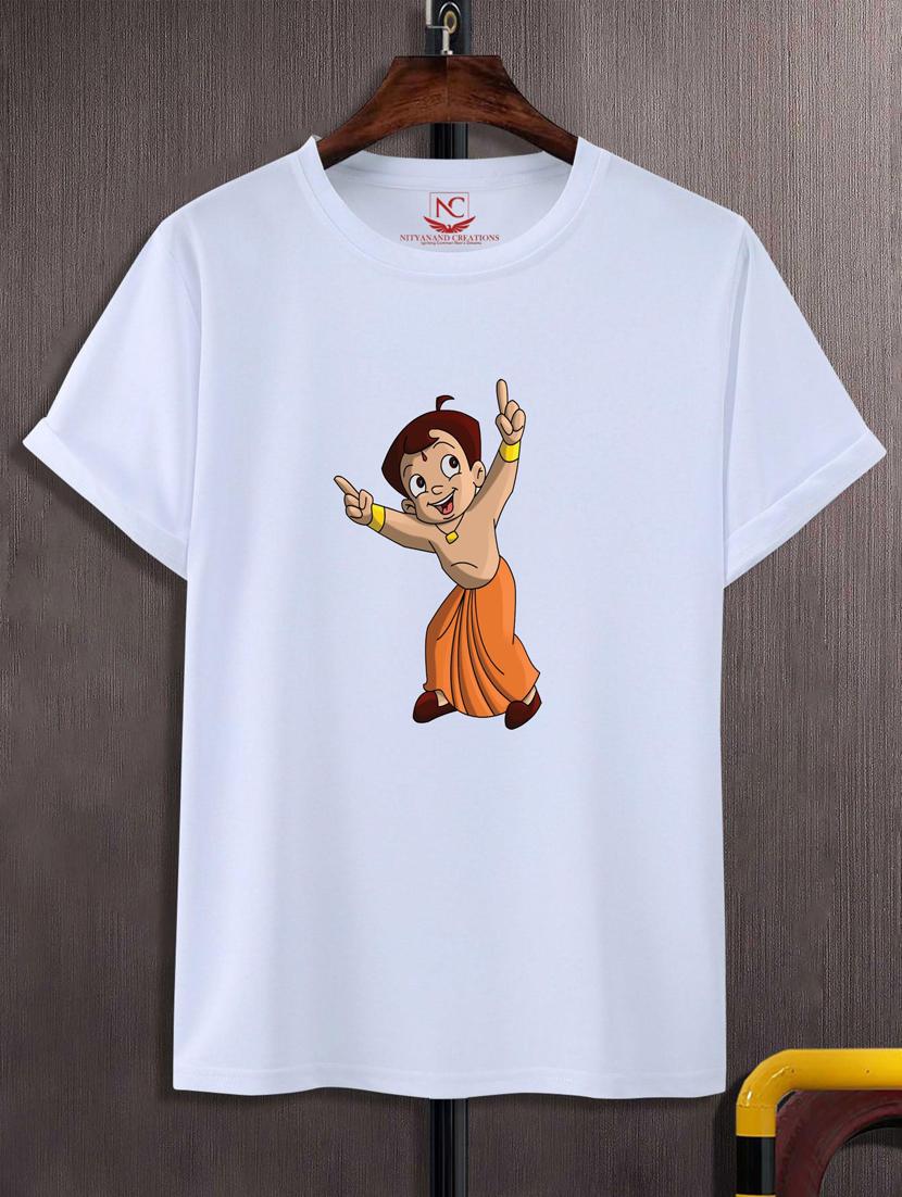 unisex white graphic printed t-shirt - 20776190 - Zoom Image - 0