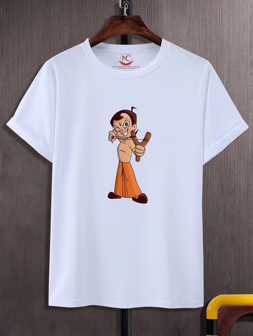 unisex white graphic printed t-shirt - 20776192 -  Standard Image - 0