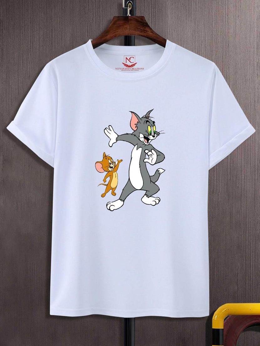 unisex white graphic printed t-shirt - 20776194 -  Zoom Image - 0