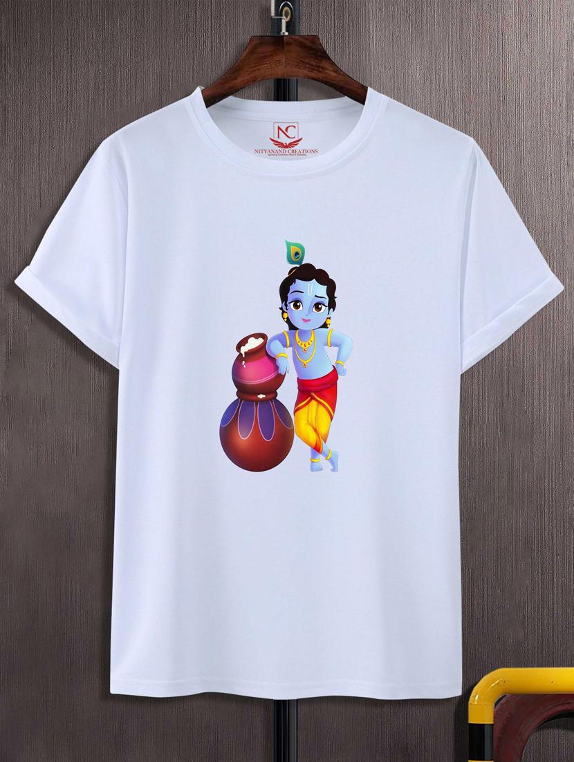 unisex white graphic printed t-shirt - 20776195 -  Zoom Image - 0