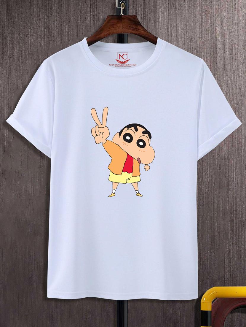unisex white graphic printed t-shirt - 20776196 -  Zoom Image - 0