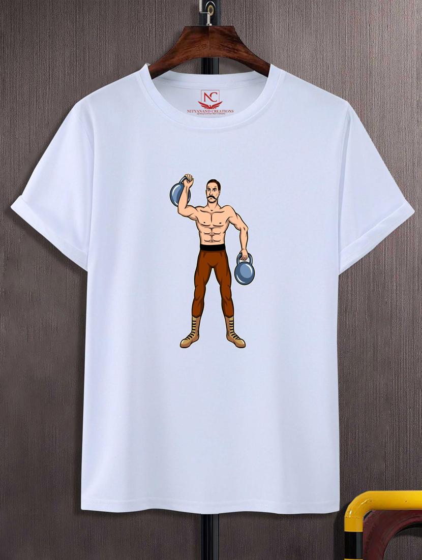unisex white graphic printed t-shirt - 20776206 -  Zoom Image - 0
