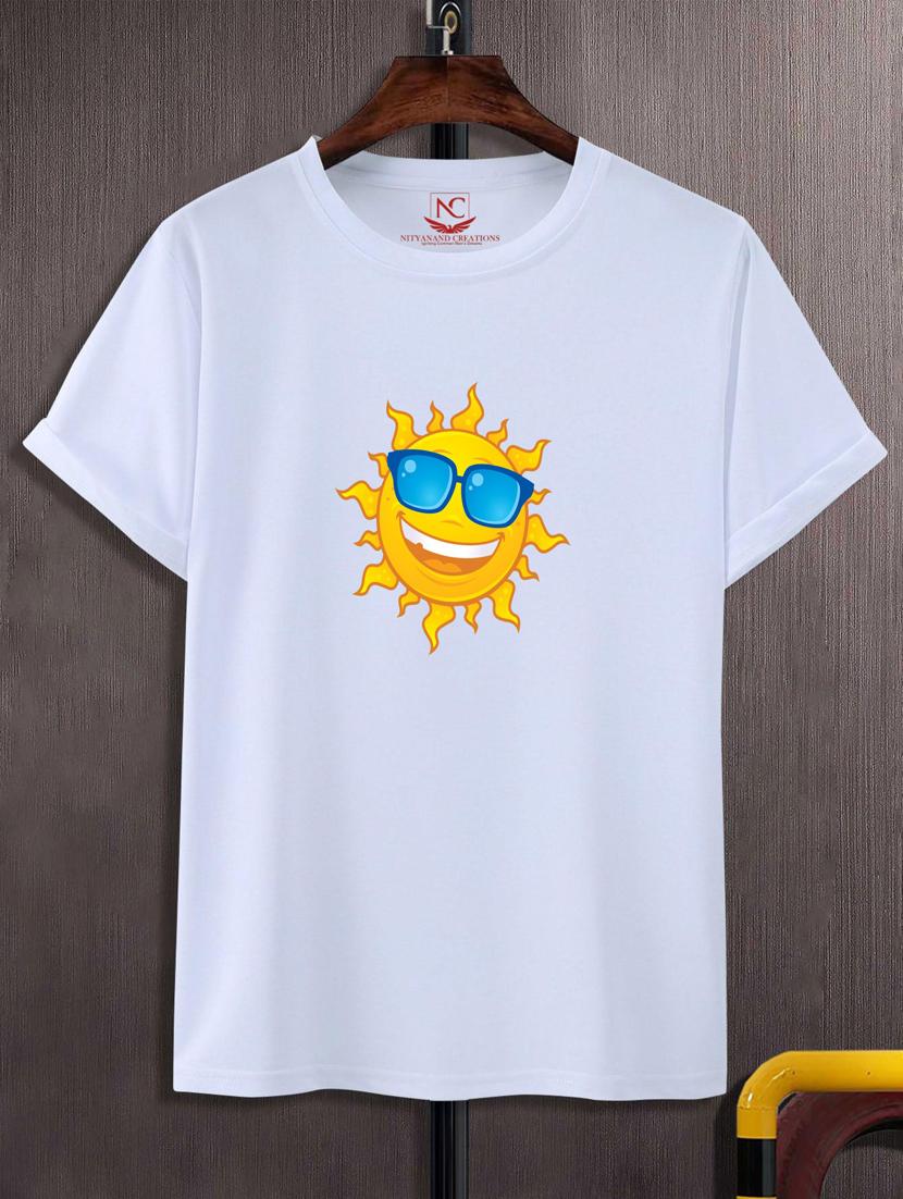 unisex white graphic printed t-shirt - 20776208 -  Zoom Image - 0