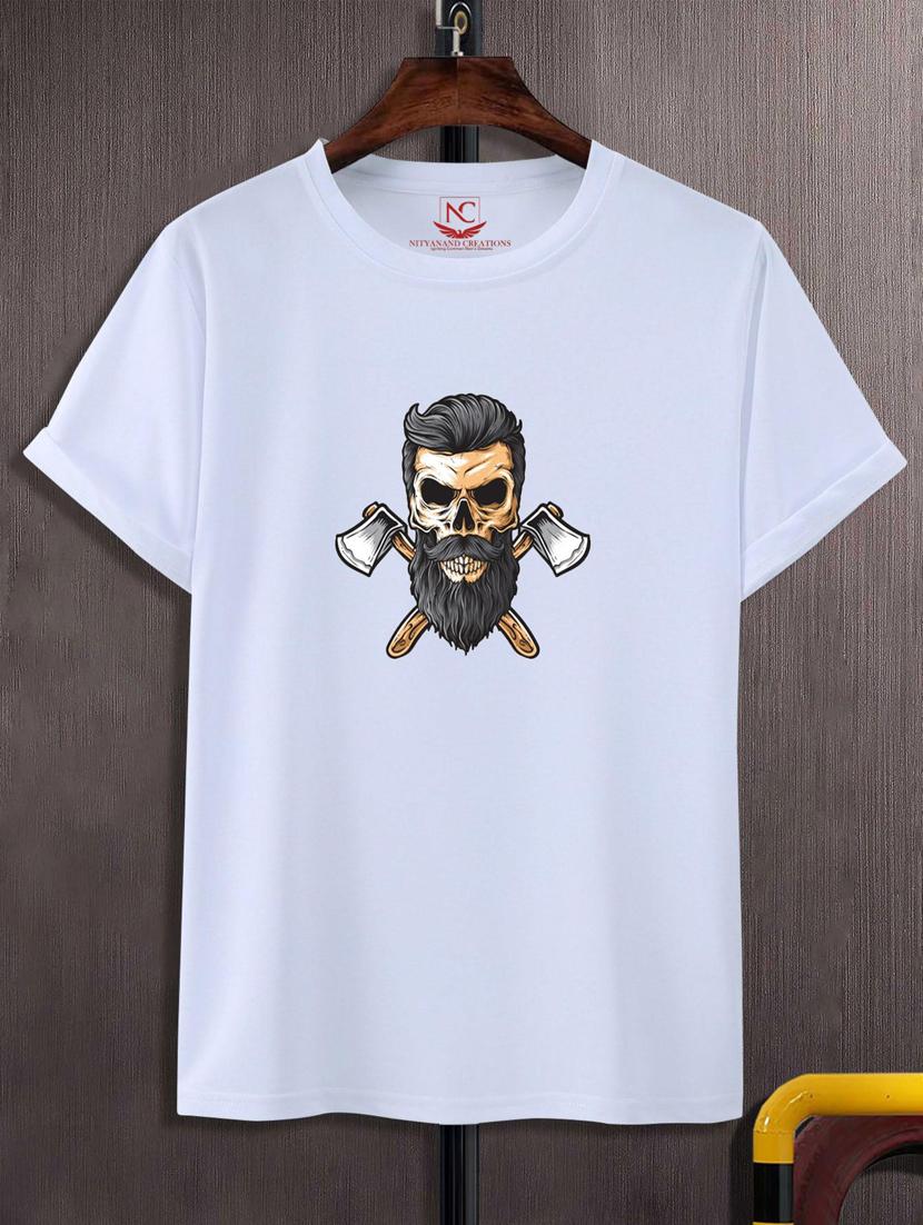 unisex white graphic printed t-shirt - 20776228 -  Zoom Image - 0