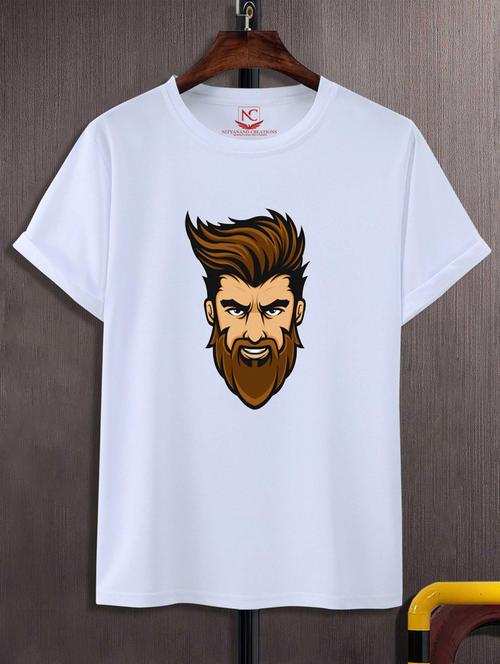 unisex white graphic printed t-shirt - 20776231 -  Standard Image - 0