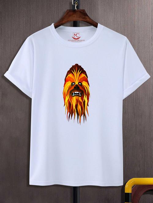 unisex white graphic printed t-shirt - 20776233 -  Standard Image - 0