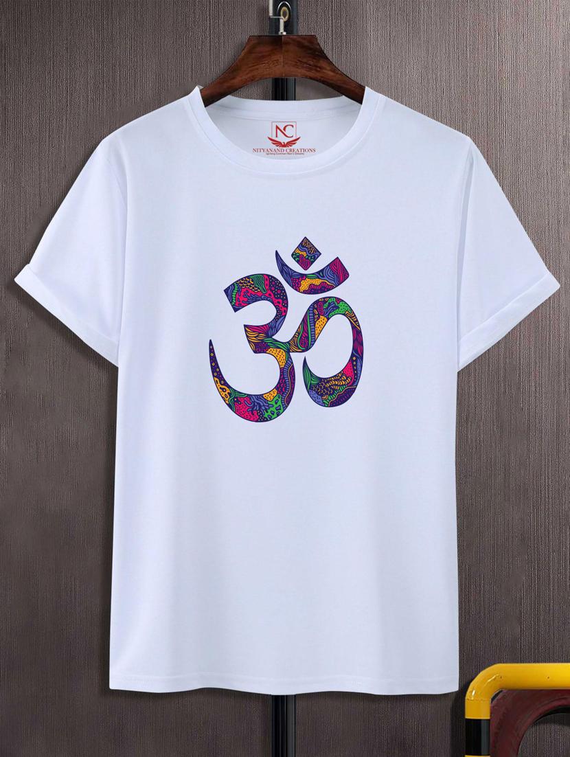 unisex white typographic printed t-shirt - 20776240 -  Zoom Image - 0