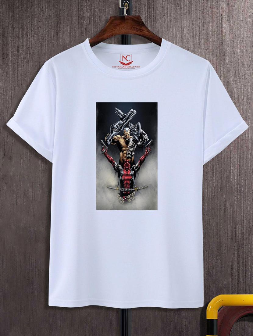 unisex white graphic printed t-shirt - 20776246 - Zoom Image - 0