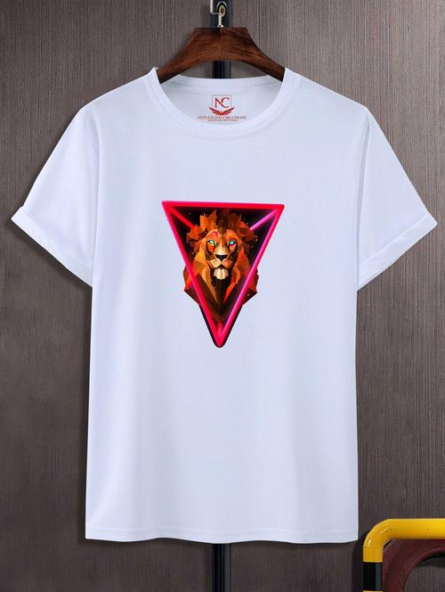 unisex white graphic printed t-shirt - 20776248 -  Standard Image - 0
