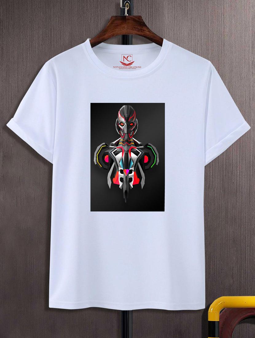 unisex white graphic printed t-shirt - 20776251 - Zoom Image - 0