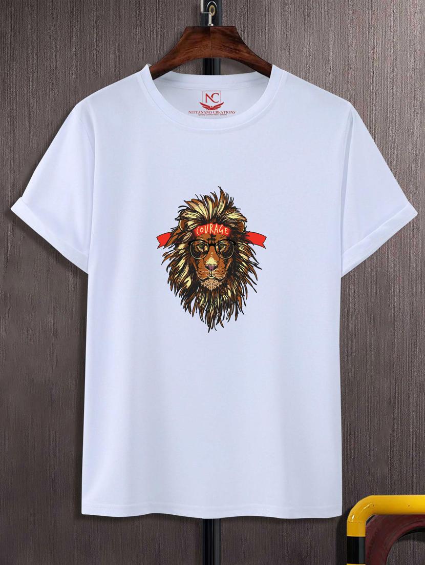 unisex white graphic printed t-shirt - 20776252 -  Zoom Image - 0