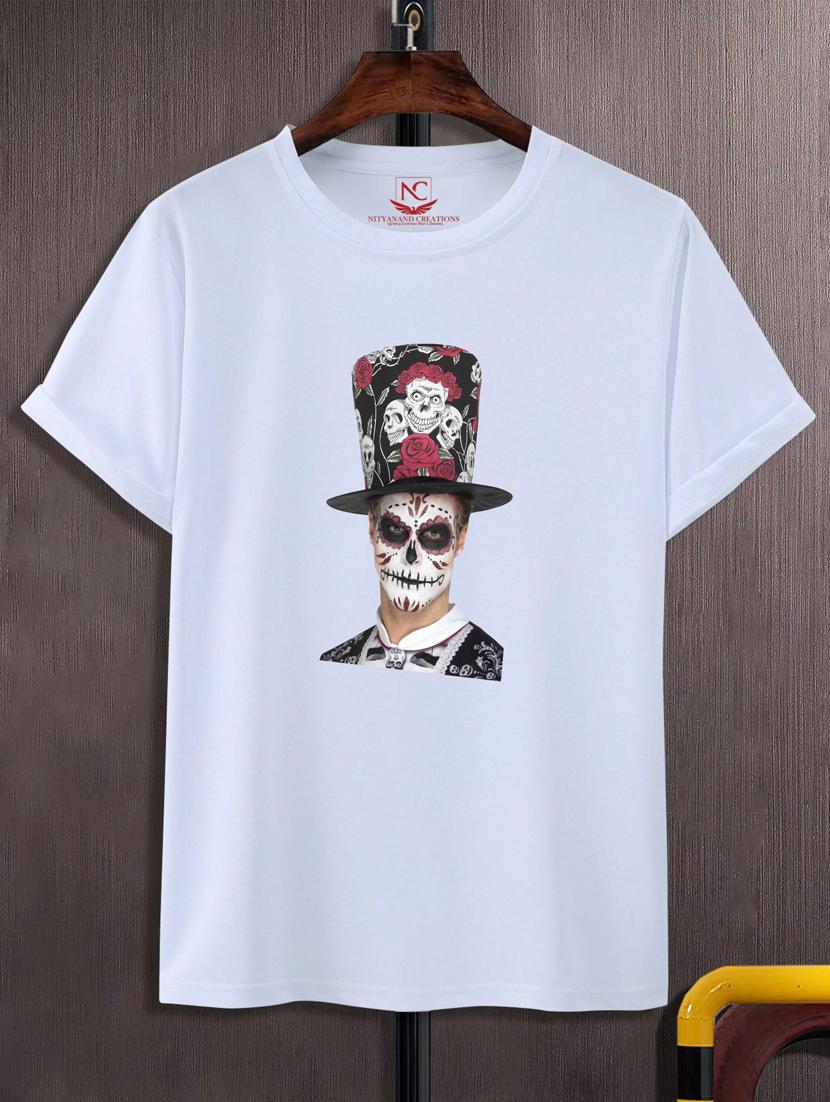 unisex white graphic printed t-shirt - 20776253 -  Zoom Image - 0