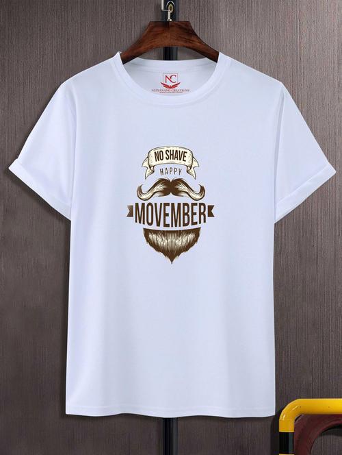 unisex white graphic printed t-shirt - 20776255 -  Standard Image - 0