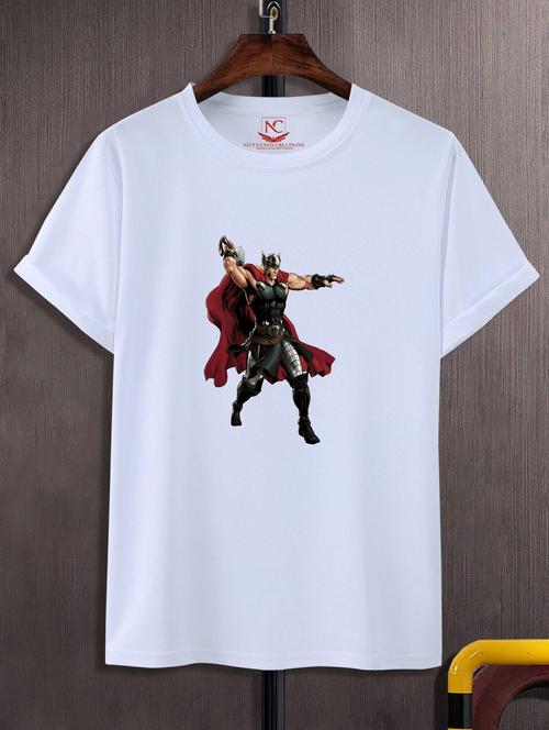 unisex white graphic printed t-shirt - 20776259 -  Standard Image - 0