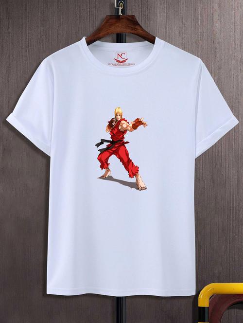 unisex white graphic printed t-shirt - 20776266 -  Standard Image - 0