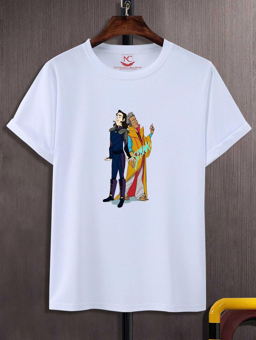 unisex white graphic printed t-shirt - 20776268 -  Zoom Image - 0