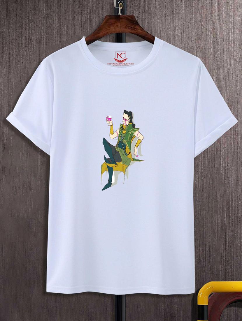 unisex white graphic printed t-shirt - 20776272 -  Zoom Image - 0