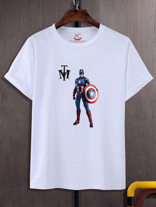 unisex white graphic printed t-shirt - 20776280 -  Standard Image - 0