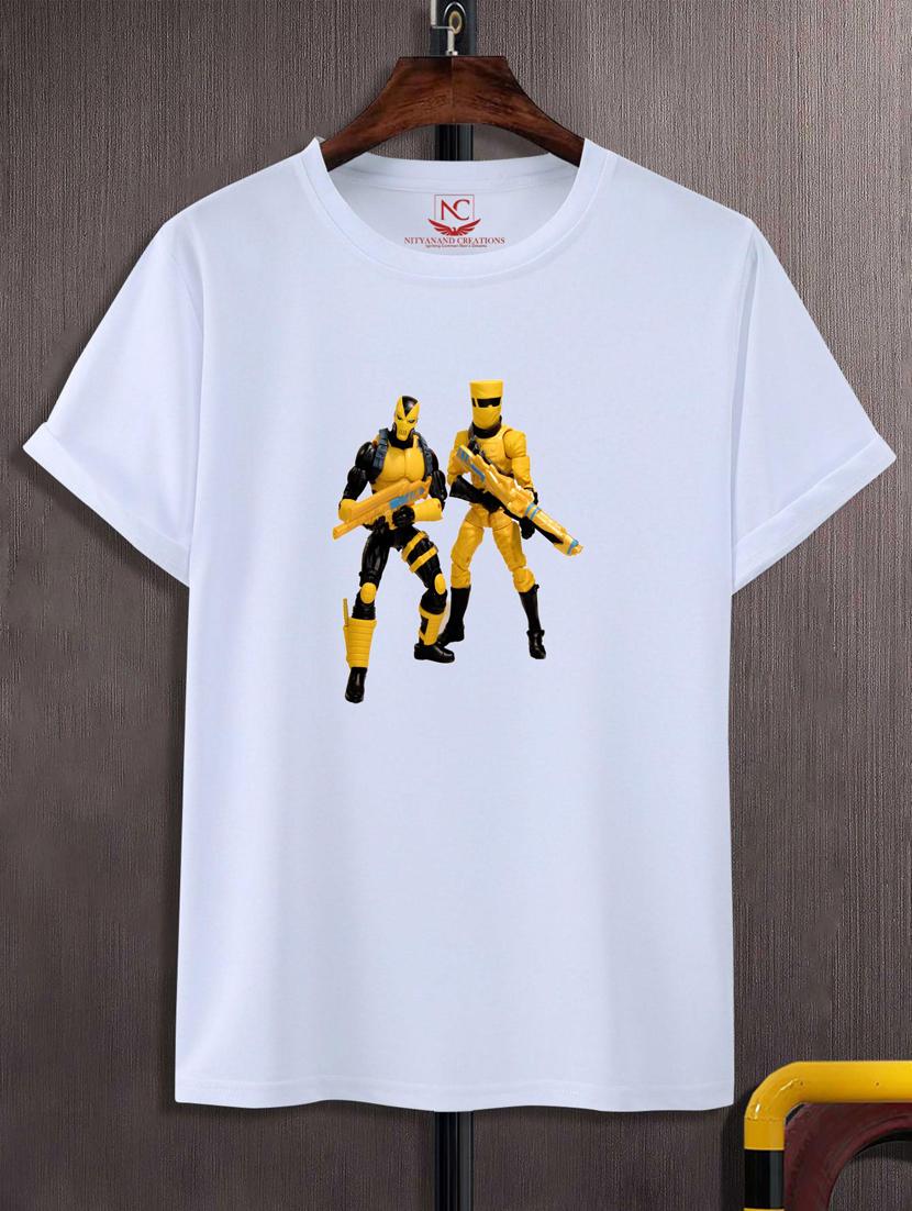 unisex white graphic printed t-shirt - 20776281 -  Zoom Image - 0