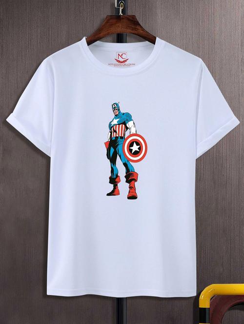 unisex white graphic printed t-shirt - 20776282 -  Standard Image - 0