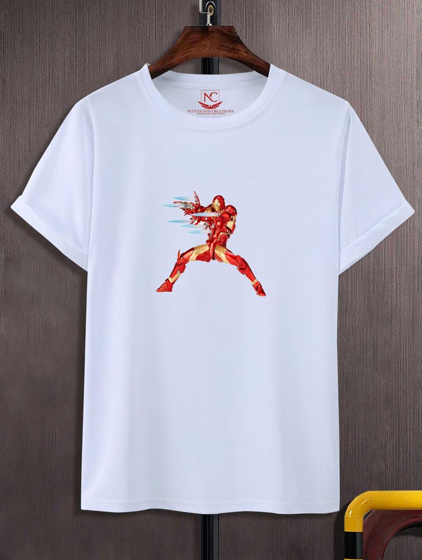 unisex white graphic printed t-shirt - 20776285 -  Zoom Image - 0
