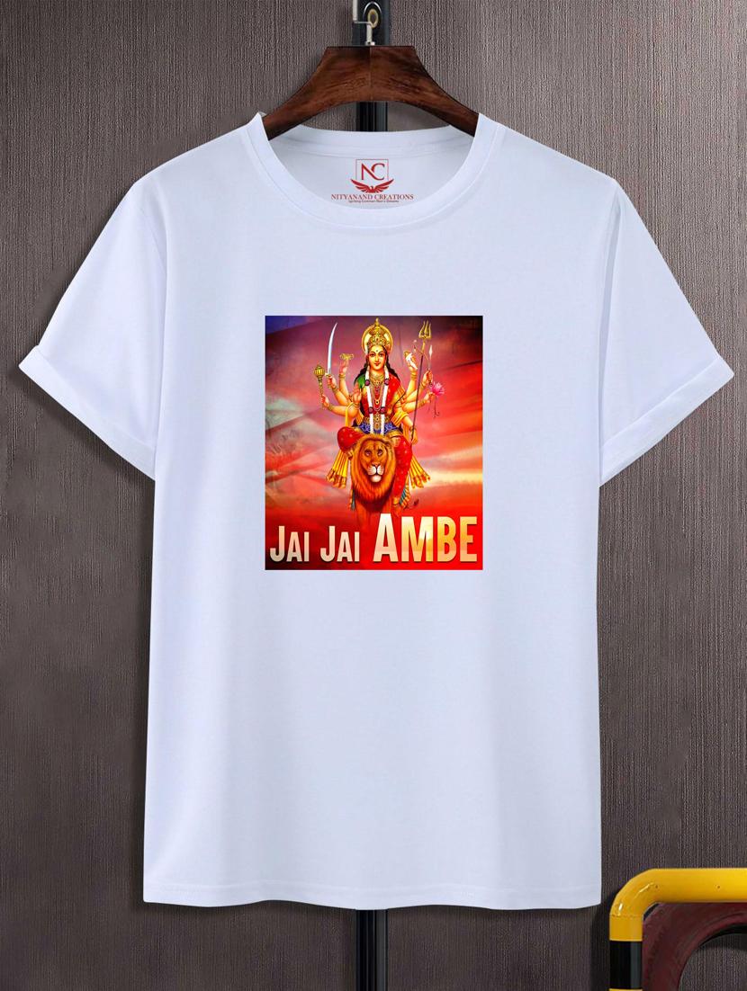 unisex white graphic printed t-shirt - 20776289 -  Zoom Image - 0