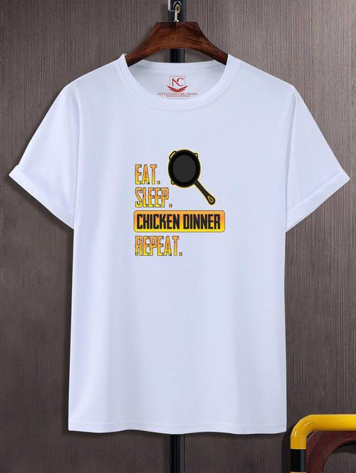 unisex white graphic printed t-shirt - 20776295 -  Standard Image - 0