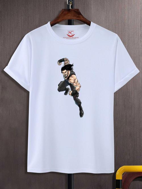 unisex white graphic printed t-shirt - 20776305 -  Standard Image - 0