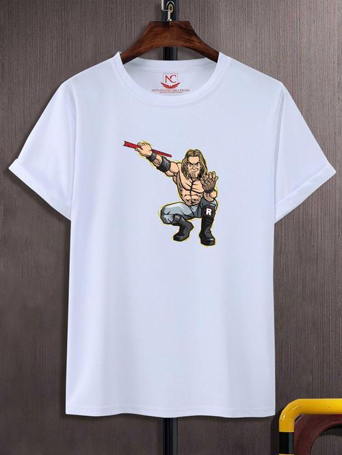 unisex white graphic printed t-shirt - 20776306 - Standard Image - 0