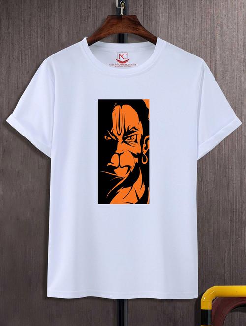 unisex white graphic printed t-shirt - 20776324 -  Standard Image - 0