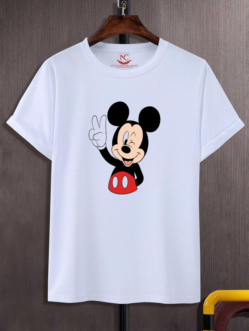 unisex white graphic printed t-shirt - 20776328 -  Zoom Image - 0
