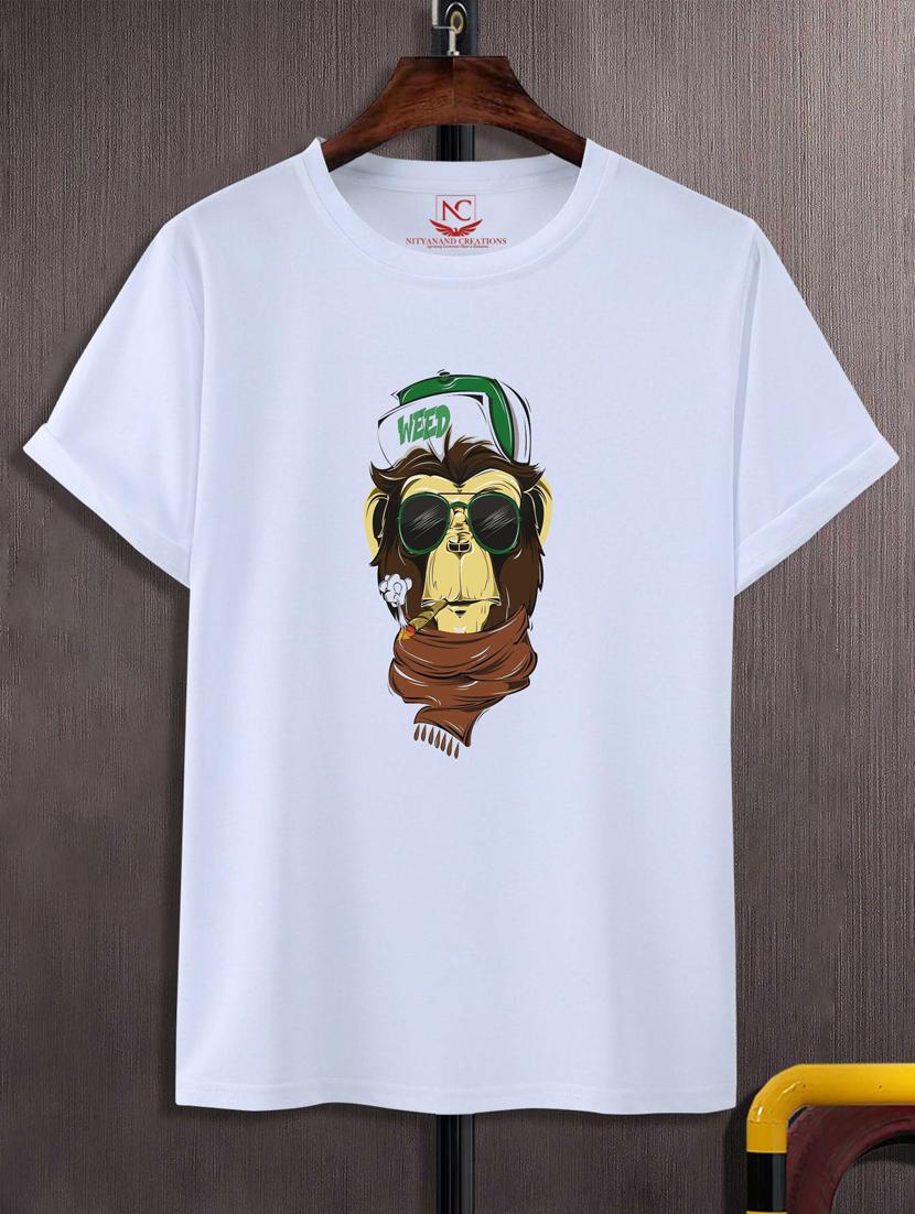 unisex white graphic printed t-shirt - 20776330 - Zoom Image - 0